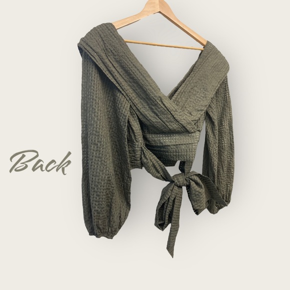 NWT Maeve by Anthropology Green Blouse - Picture 9 of 12